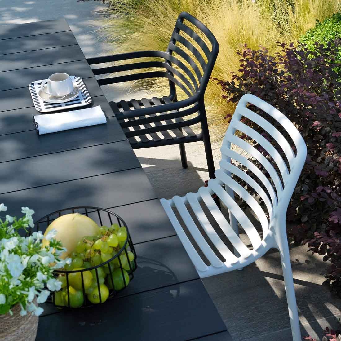 Hagemøbelsett Doga 6 plasser, aluminium 140/210x85 cm - Nardi