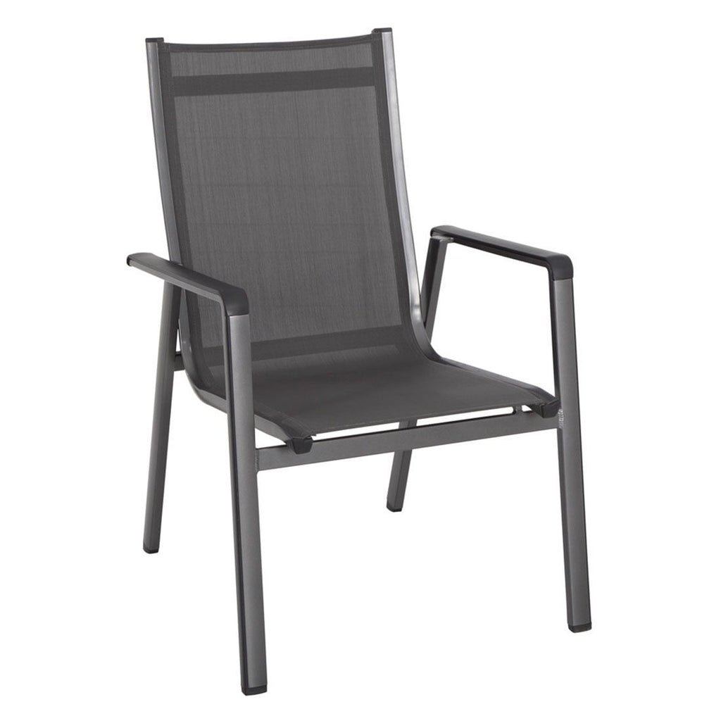 Hagemøbelsett Elements 4 plasser aluminium HPL bakside