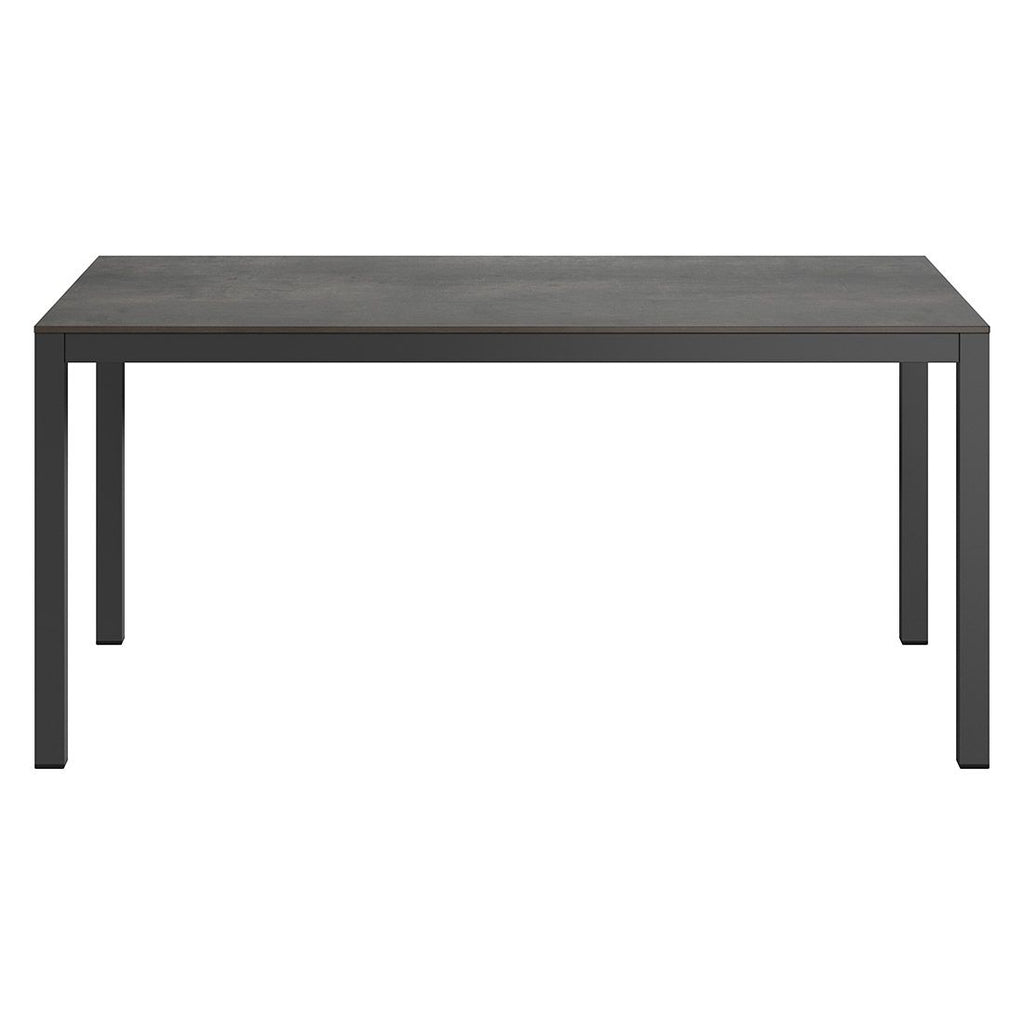 Hagemøbelsett Elements 4 plasser aluminium HPL montert i hage