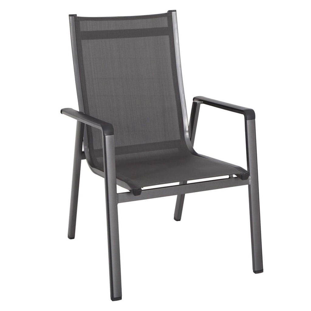 Hagemøbelsett Elements 6 plasser aluminium bakside