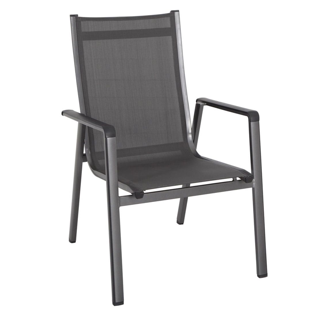 Hagemøbelsett Elements 6 plasser aluminium bakside