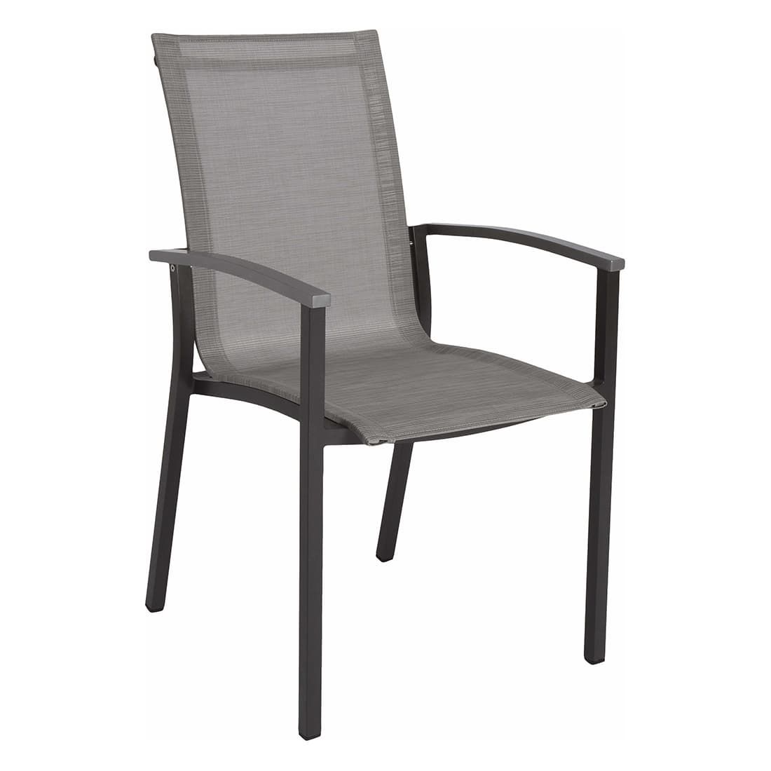 Hagemøbelsett Evoee aluminium/Silverstar 200x100cm 6 plasser bakside