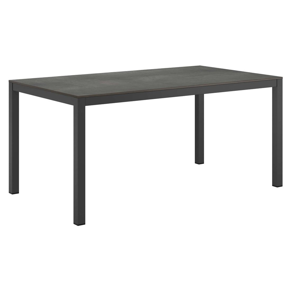Hagemøbelsett Florenz 4 plasser aluminium HPL med stabelbare stoler