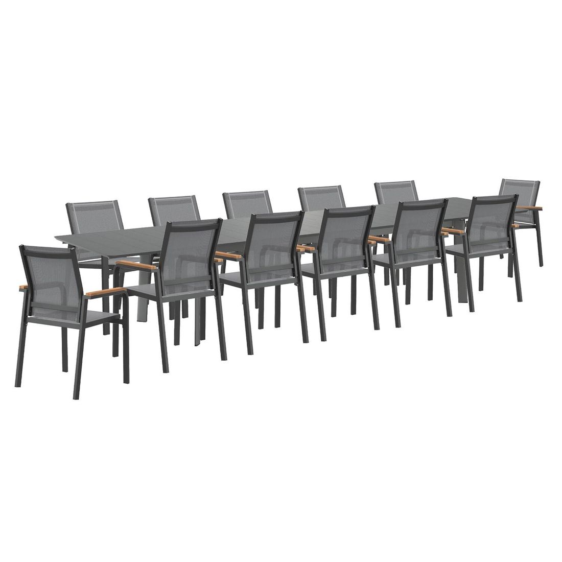 Hagemøbelsett Florenz XXL 12 plasser bakside