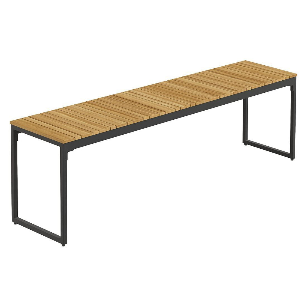 Hagemøbelsett Floris 4 plasser, stål/akasie 160x78 cm - OUTLIV.