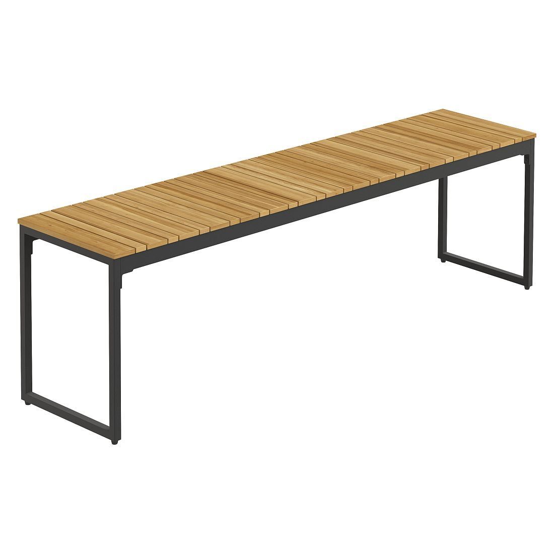 Hagemøbelsett Floris 4 plasser, stål/akasie 160x78 cm - OUTLIV.