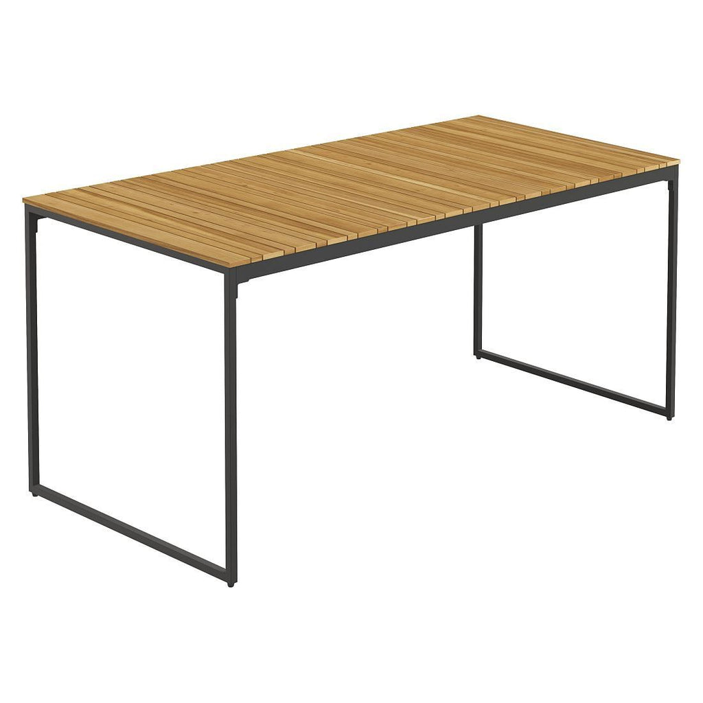 Hagemøbelsett Floris 4 plasser, stål/akasie 160x78 cm - OUTLIV.