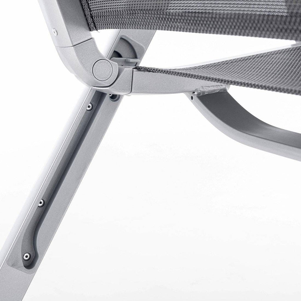 Hagemøbelsett Forma II 4 plasser aluminium justerbar ryggstøtte