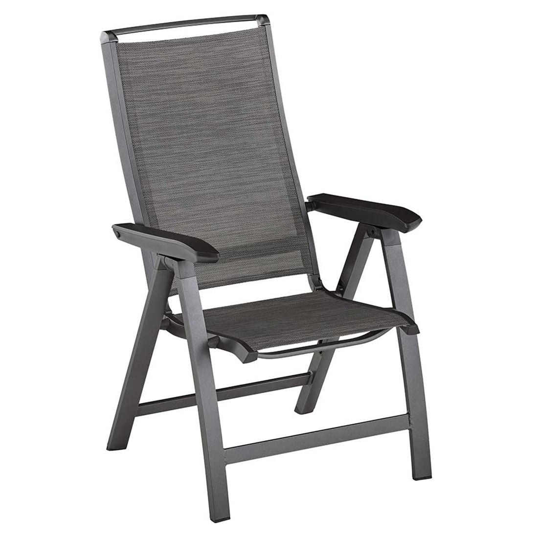 Nærbilde av tekstilene sitteflate på Hagemøbelsett Forma II 6 plasser aluminium HPL 220x95 cm - Kettler