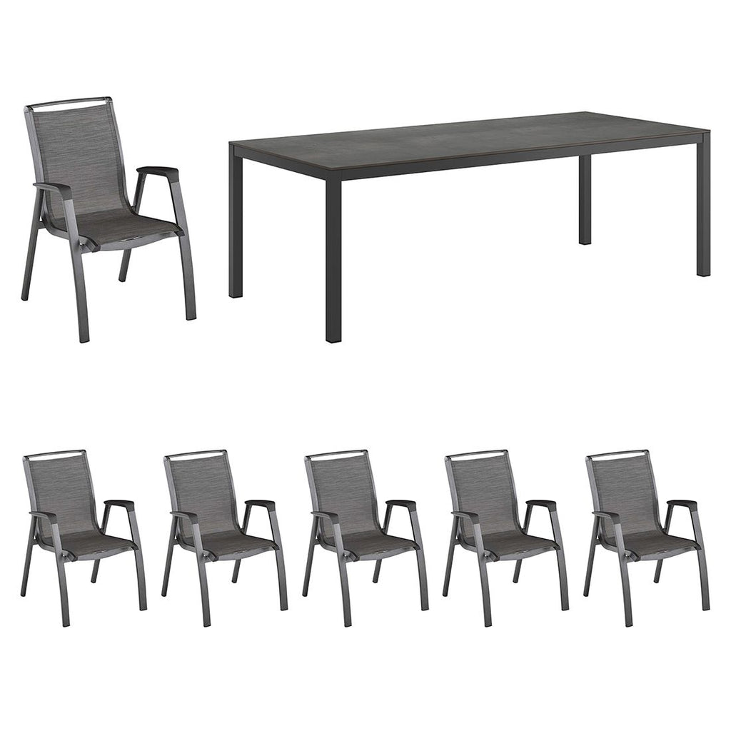 Hagemøbelsett Forma II 6 plasser bakside