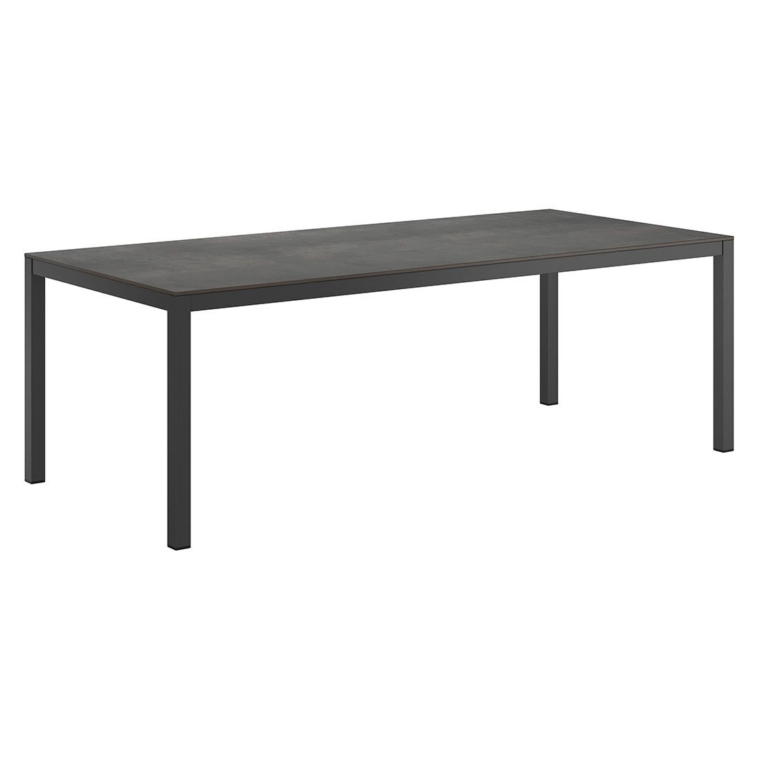 Hagemøbelsett Jacob 6 plasser aluminium HPL sett fra siden