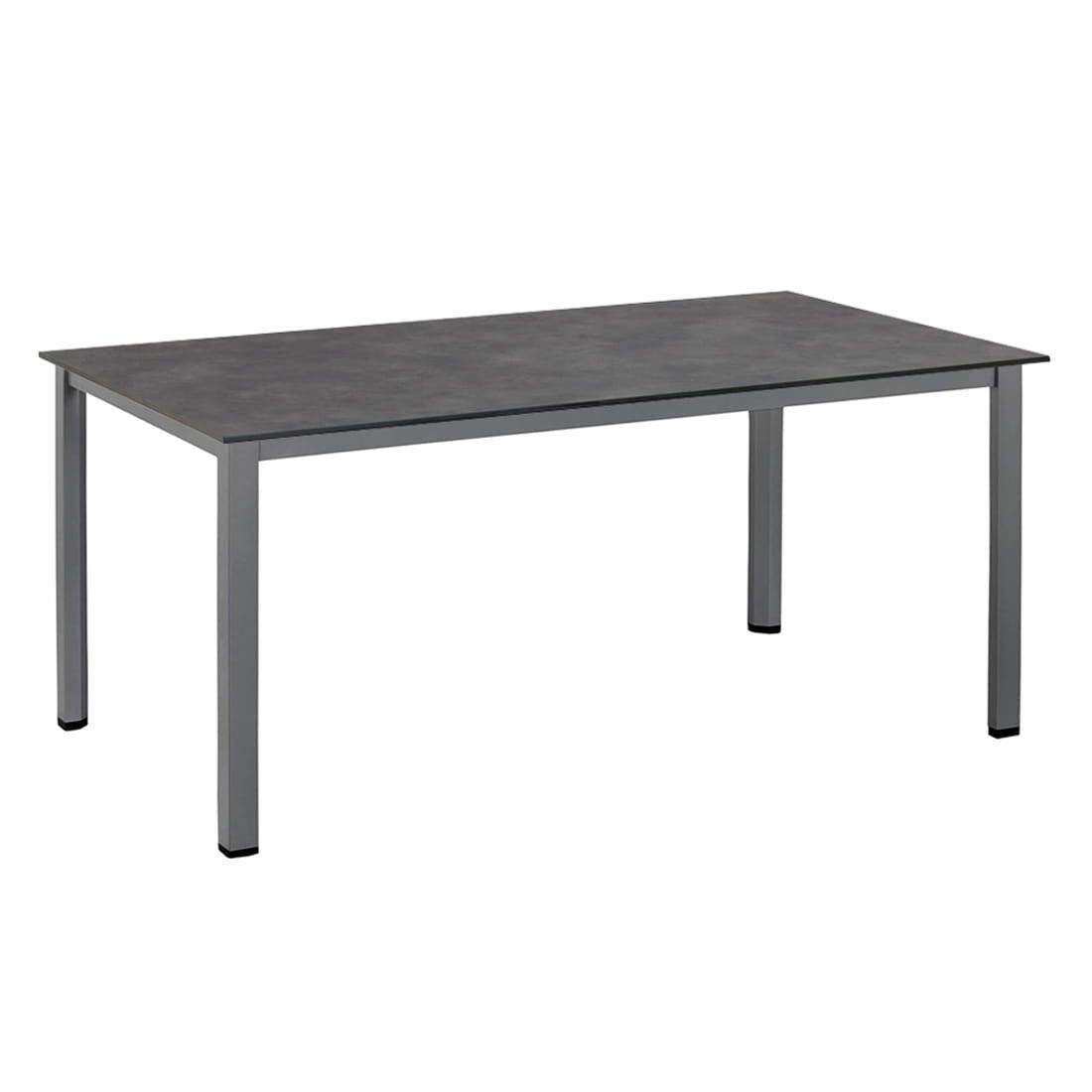 Hagemøbelsett Julia Cubic 4 plasser aluminium HPL 160x95 cm bakside