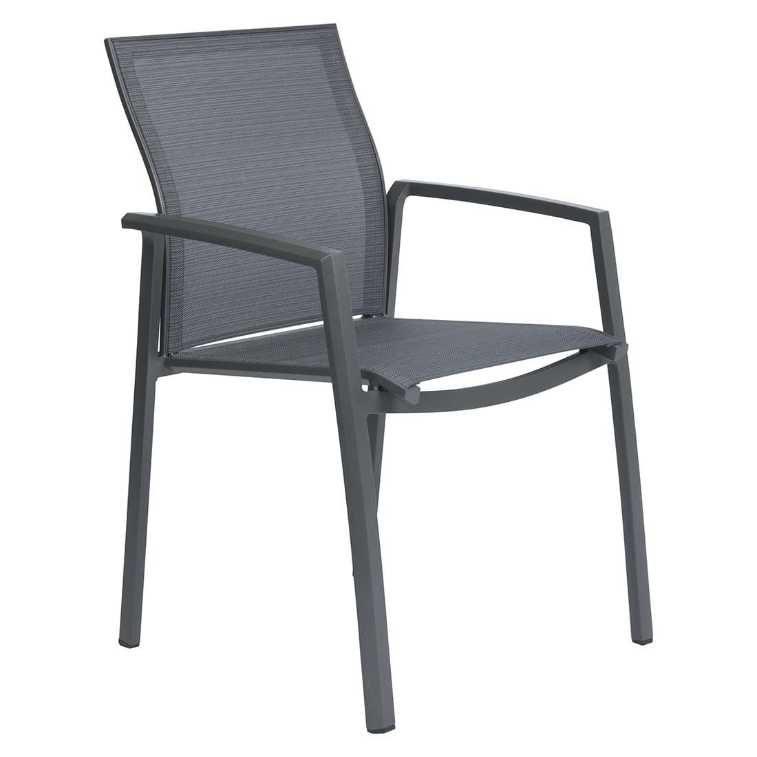 Hagemøbelsett Kari 6 plasser aluminium Silverstar bakside