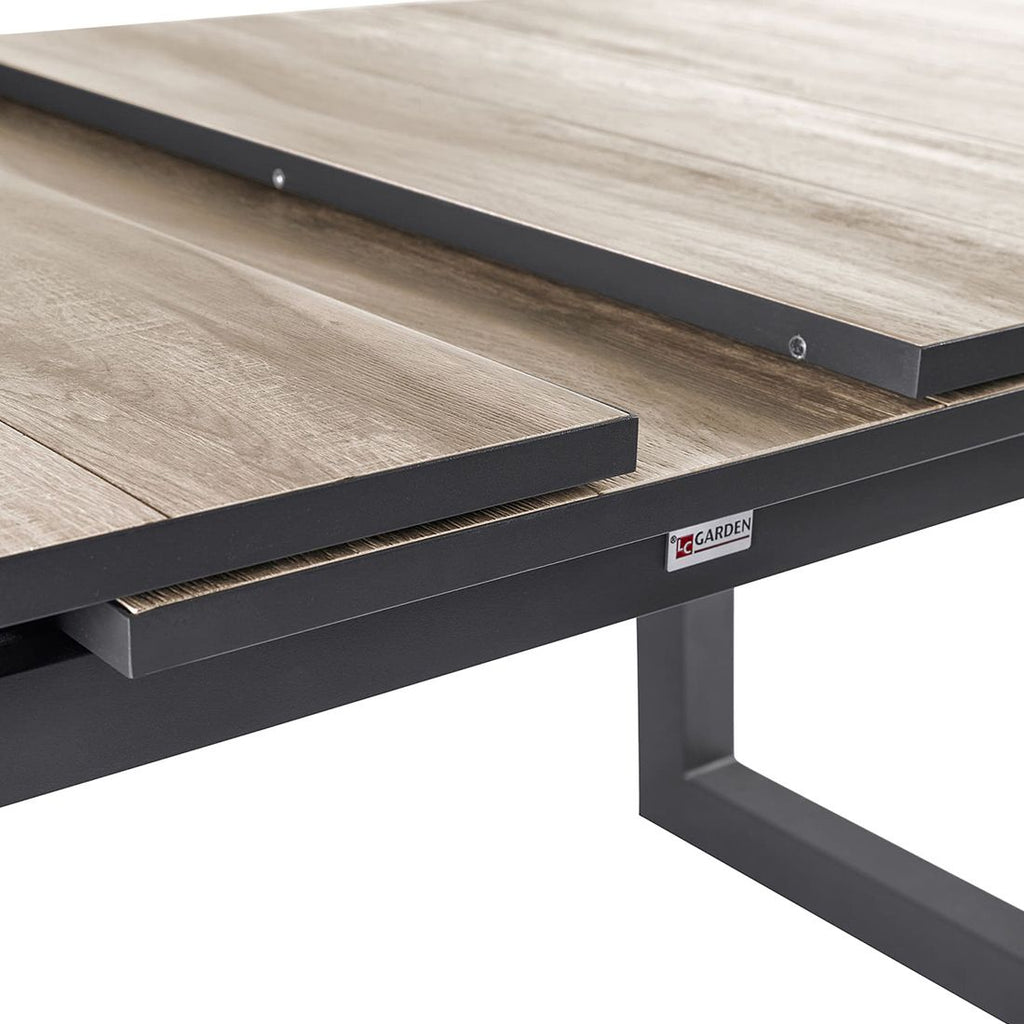 Hagemøbelsett Keramo XL 8 plasser uttrukket bord