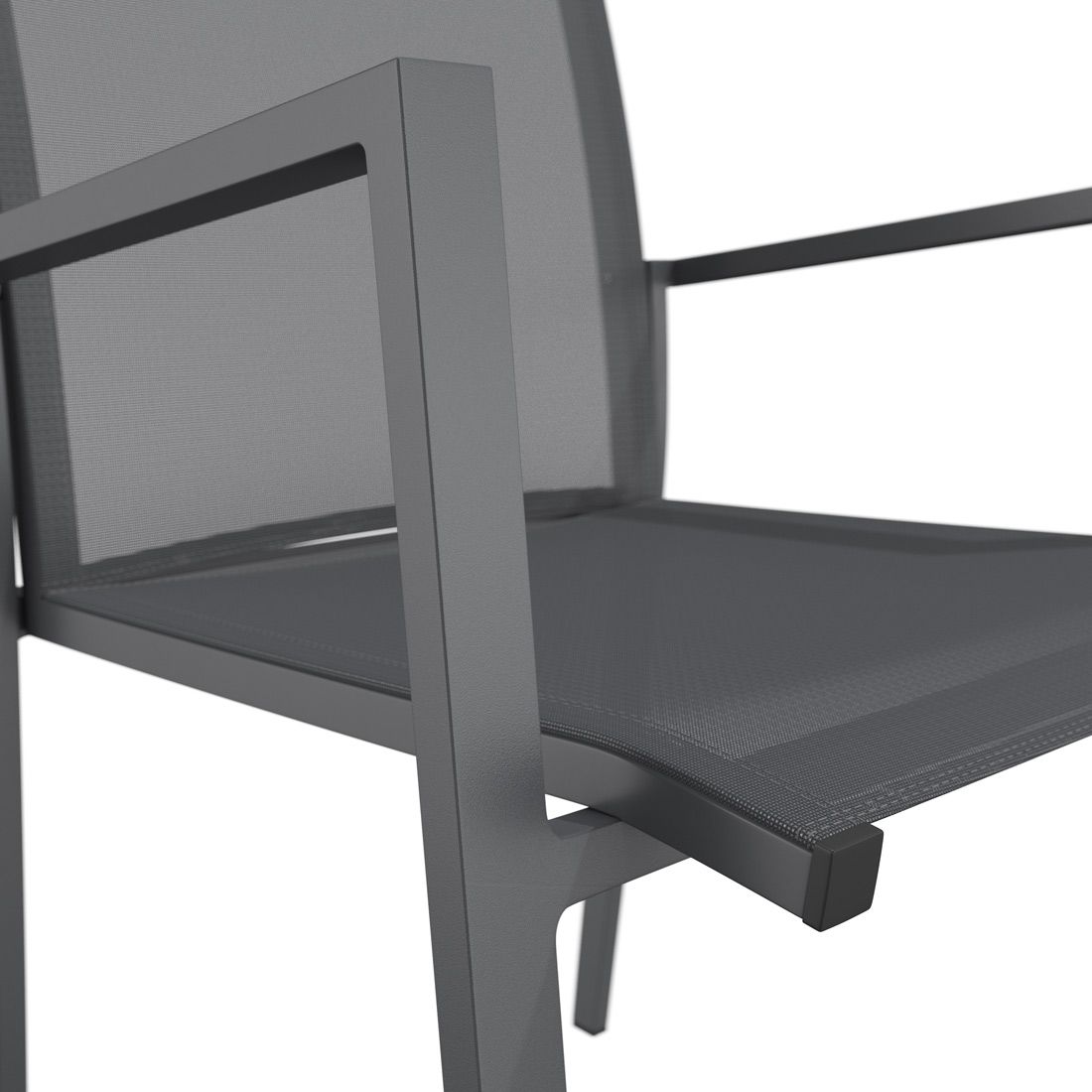 Hagemøbelsett Kobe 4 plasser aluminium/teak 160x90 cm - OUTLIV.
