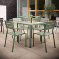Hagemøbelsett Latitude 4 plasser aluminium forfra