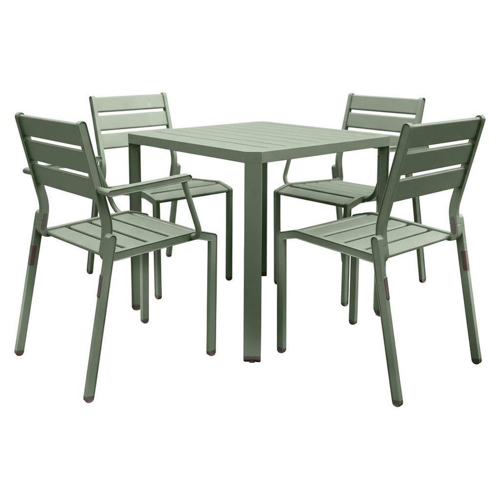 Hagemøbelsett Latitude 4 plasser aluminium bakside