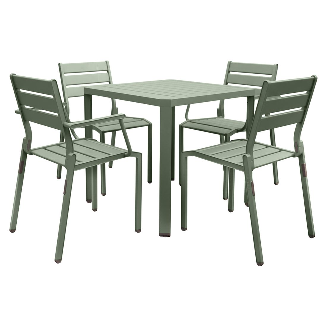 Hagemøbelsett Latitude 4 plasser aluminium bakside