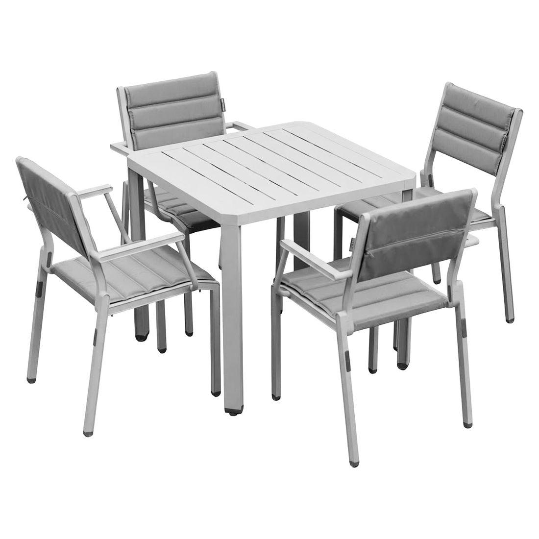 Hagemøbelsett Latitude 4 plasser med puter bakside
