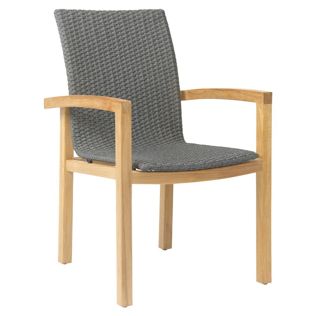 Detaljbilde av Hagemøbelsett Leah 6 plasser teak/tau 200x100 cm tau