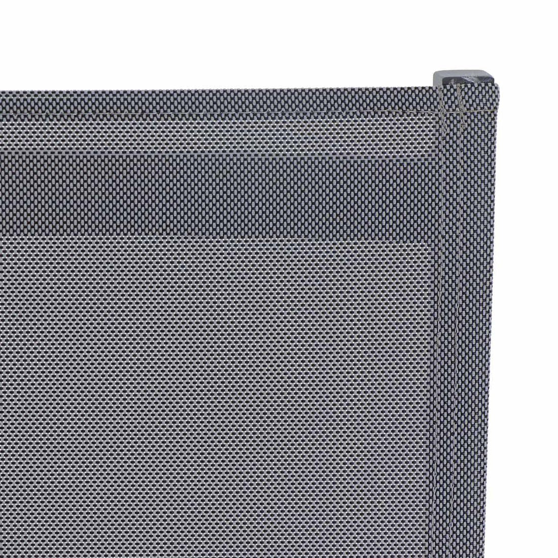 Hagemøbelsett Leeds 4 plasser aluminium teak med naturbakgrunn