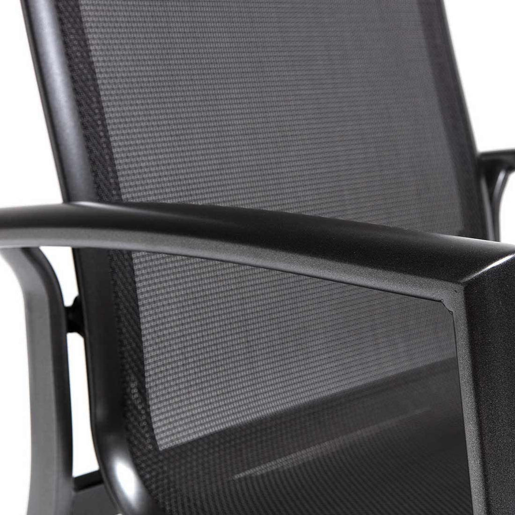 Montert Hagemøbelsett Legato Curve 4 plasser aluminium 160x90 cm - Kettler på terrasse