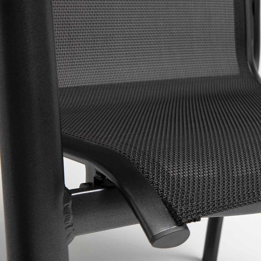 Nærbilde av Textilene sitteflate på Hagemøbelsett Legato Curve 4 plasser aluminium 160x90 cm - Kettler