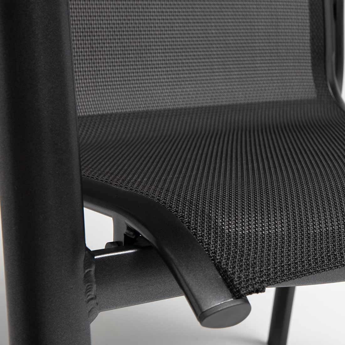 Nærbilde av Textilene sitteflate på Hagemøbelsett Legato Curve 4 plasser aluminium 160x90 cm - Kettler
