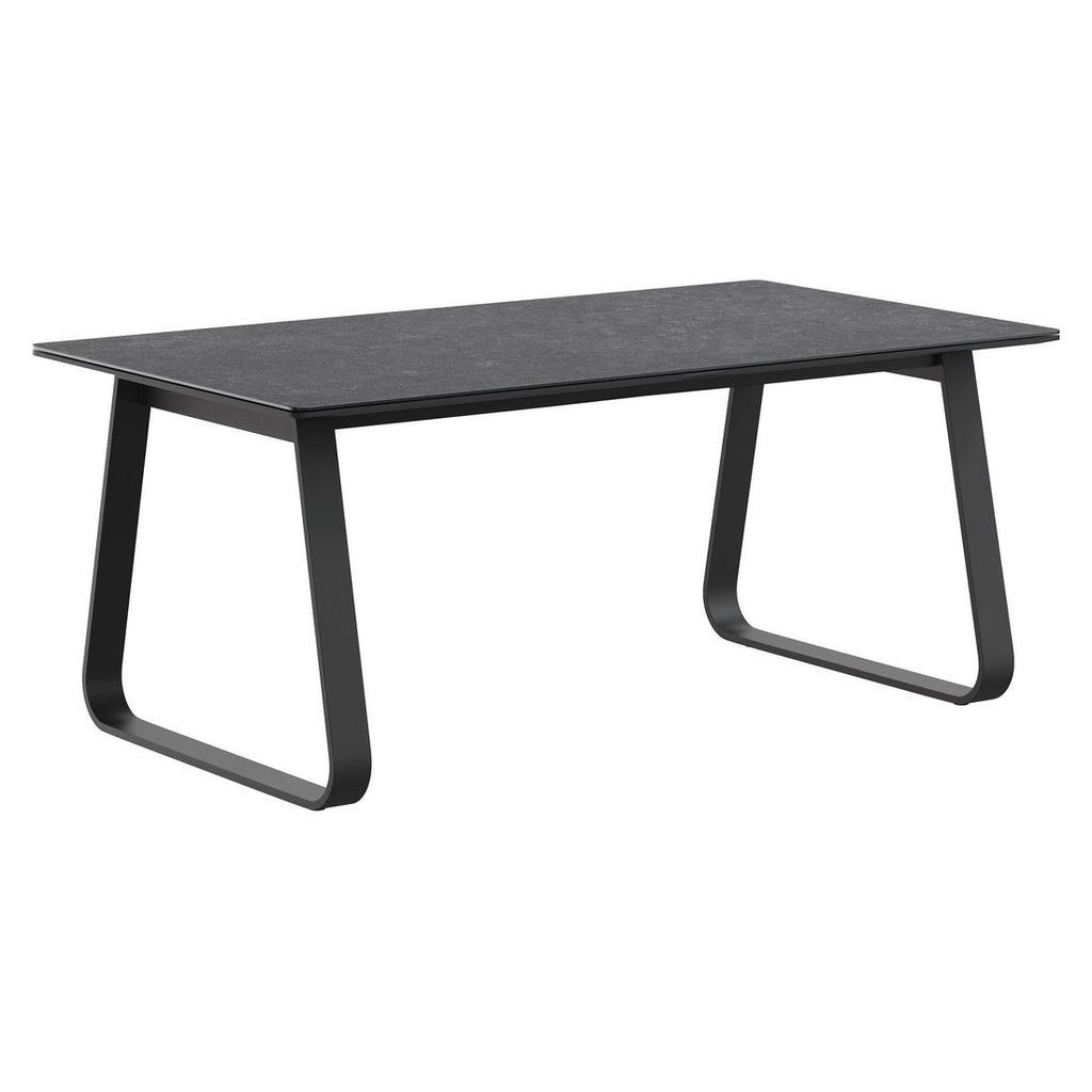 Hagemøbelsett Lena 4 plasser aluminium tau stolsete
