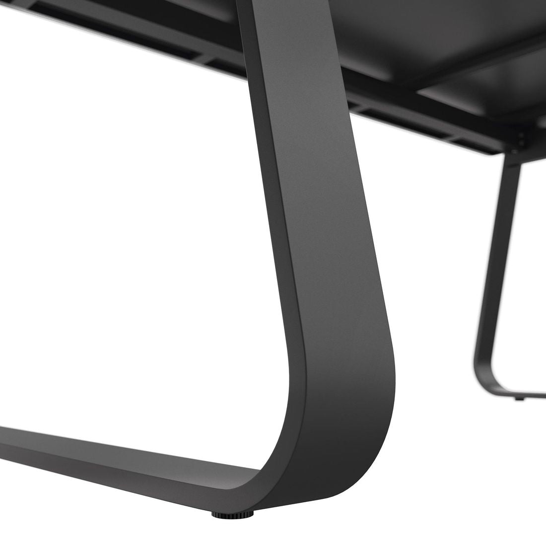 Hagemøbelsett Lena 4 plasser aluminium tau armstøtte detalj