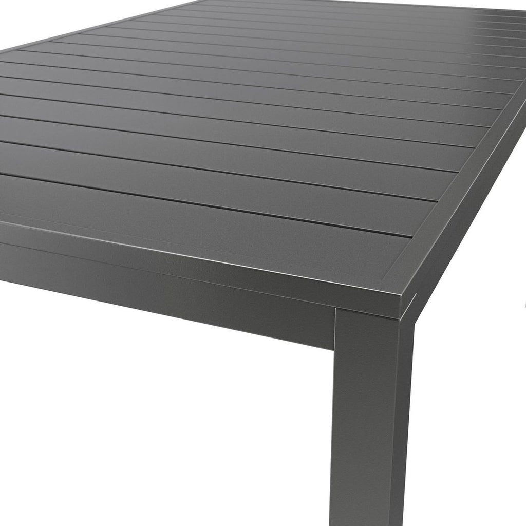 Justerbar ryggstøtte på stol i Hagemøbelsett Lucca 4 plasser aluminium