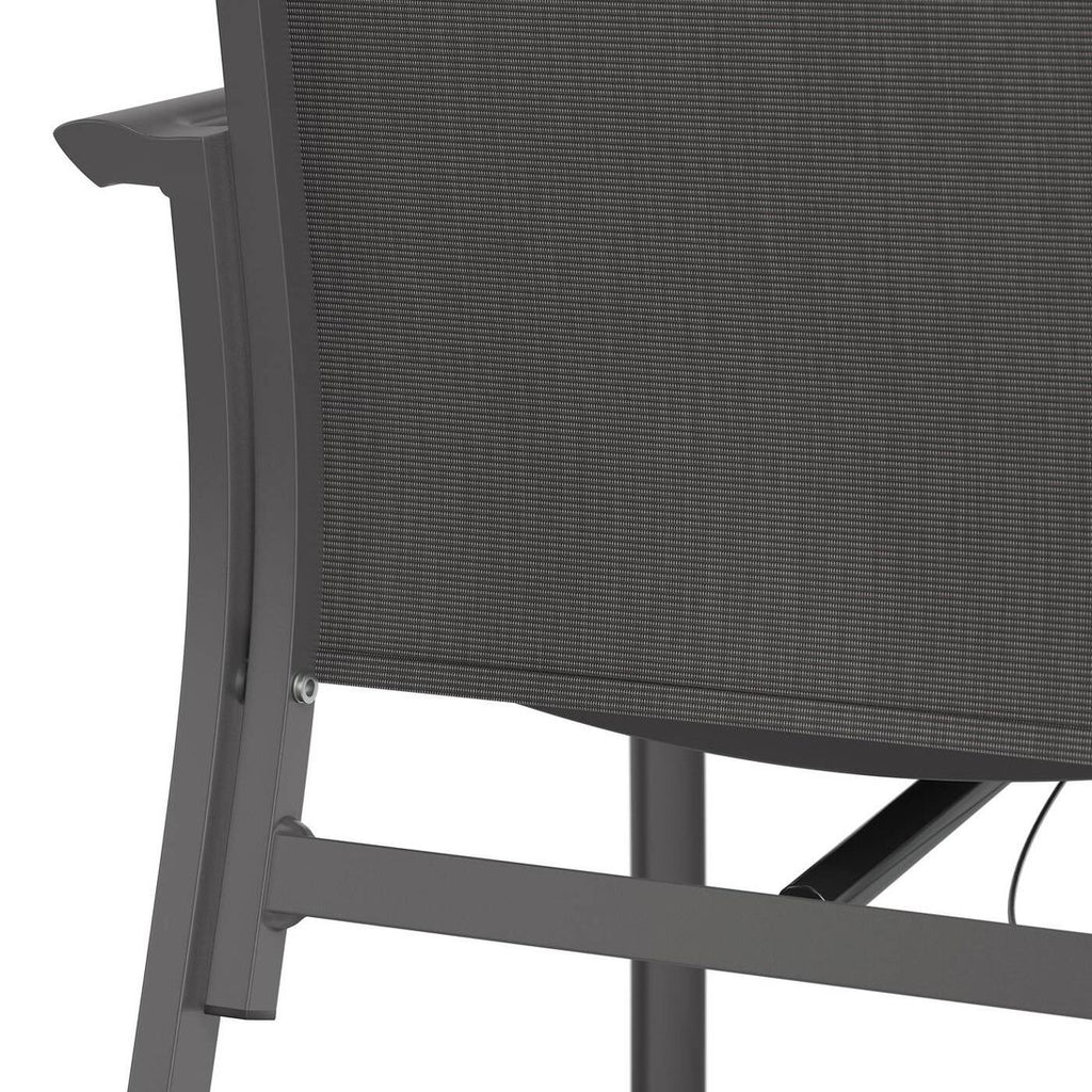Oversikt av Hagemøbelsett Lucca 6 plasser aluminium/keramikk i hage