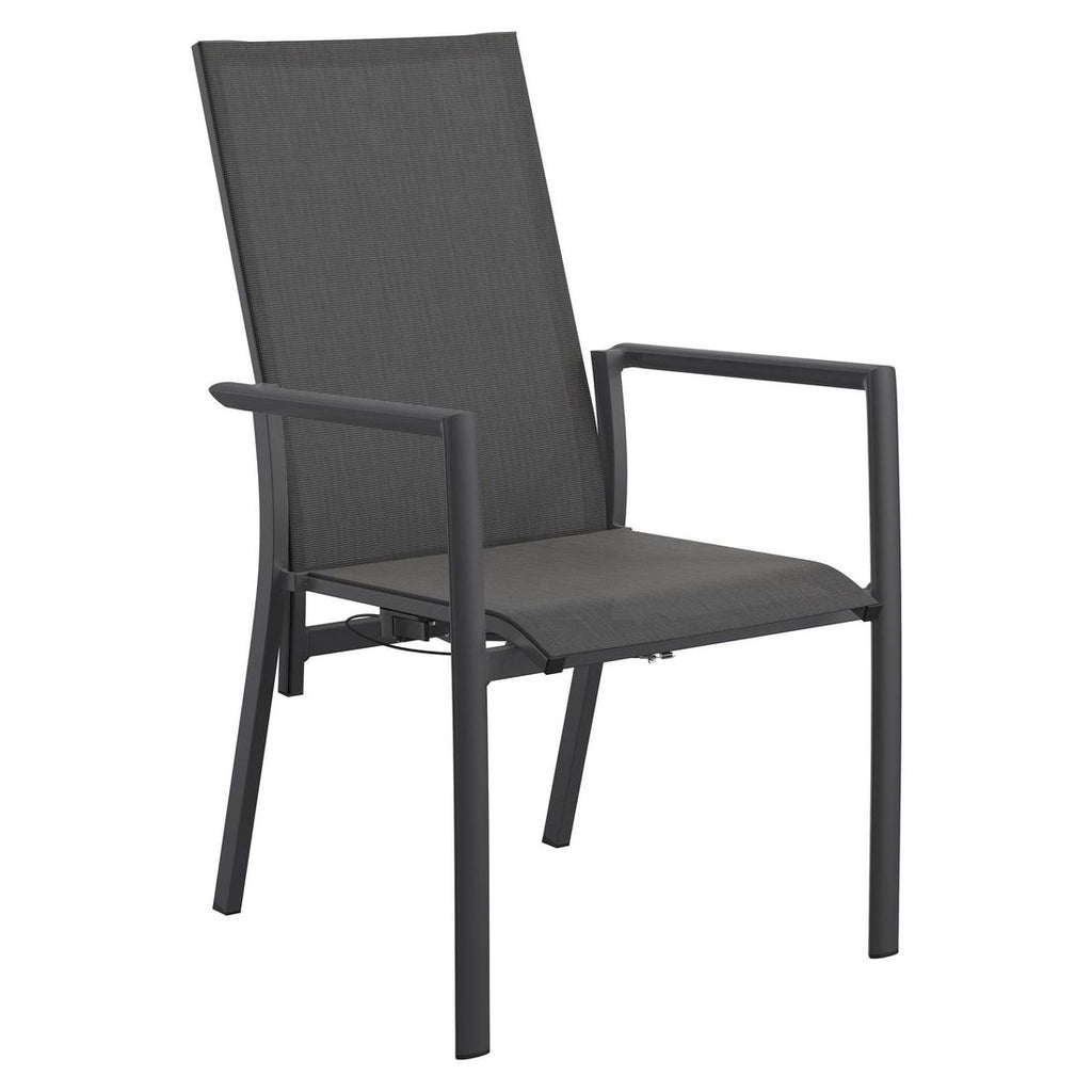Hagemøbelsett Lucca 6 plasser aluminium/keramikk sideprofil