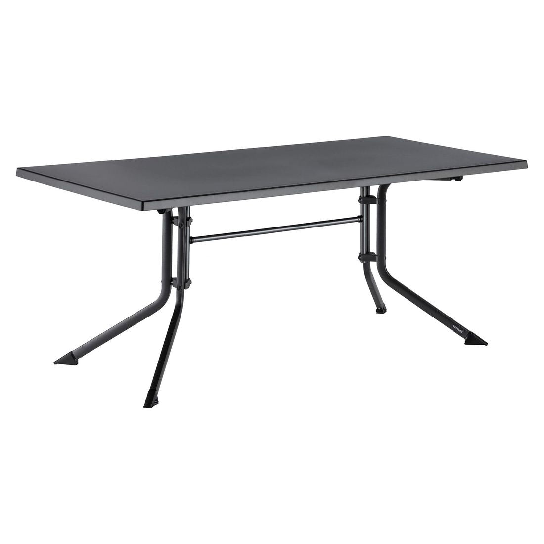 Montert hagemøbelsett Lugano 4 plasser klappbord 160x95 cm i hage
