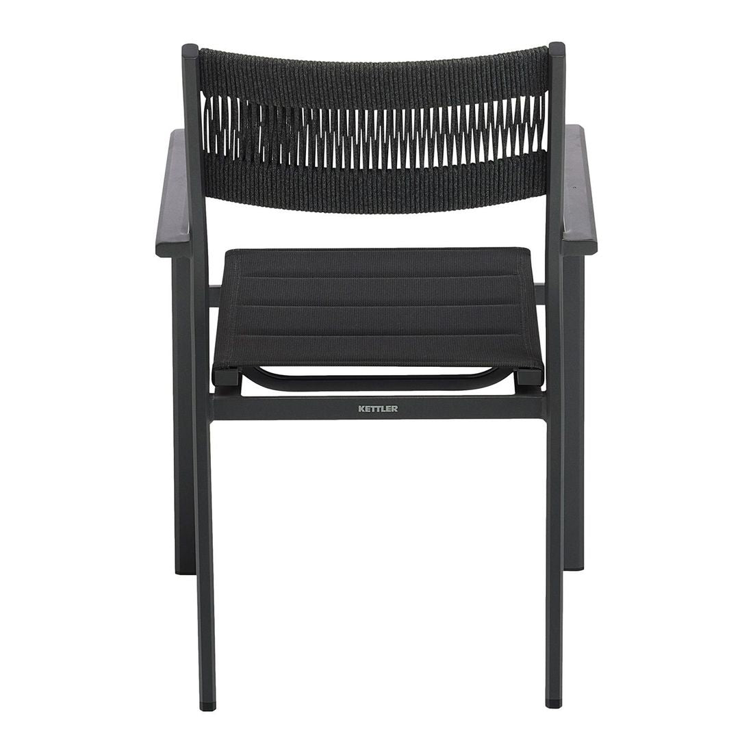 Stablede stoler fra Hagemøbelsett Lugano 4 plasser klappbord 160x95 cm