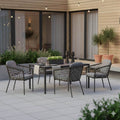 Hagemøbelsett Mali 4 plasser aluminium tau front
