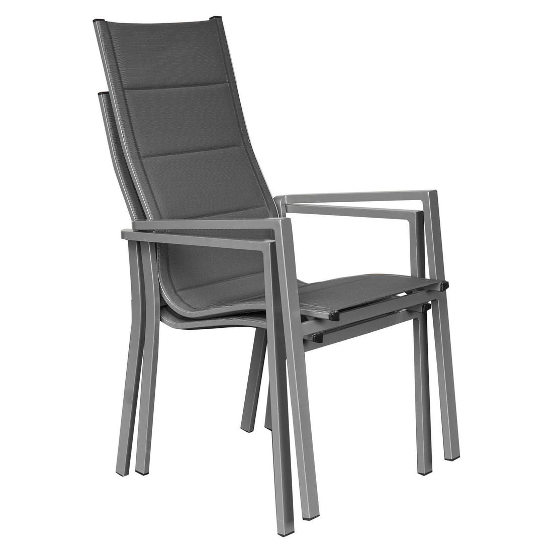 Hagemøbelsett Melbourne 4 plasser aluminium sideprofil