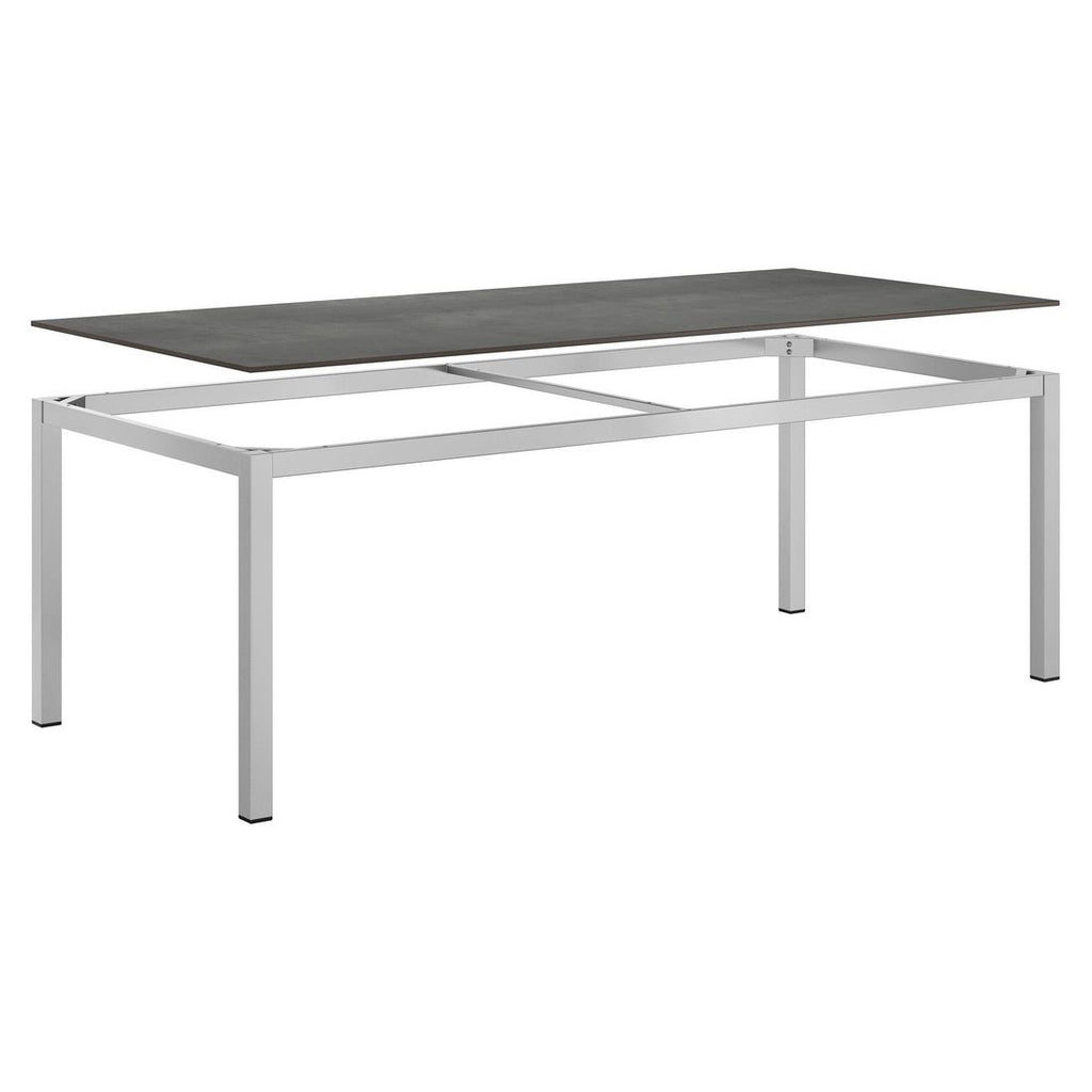 Nærbilde av justerbar ryggstøtte på stol i Hagemøbelsett Melbourne XL 8 plasser aluminium HPL 220x100 cm - OUTLIV