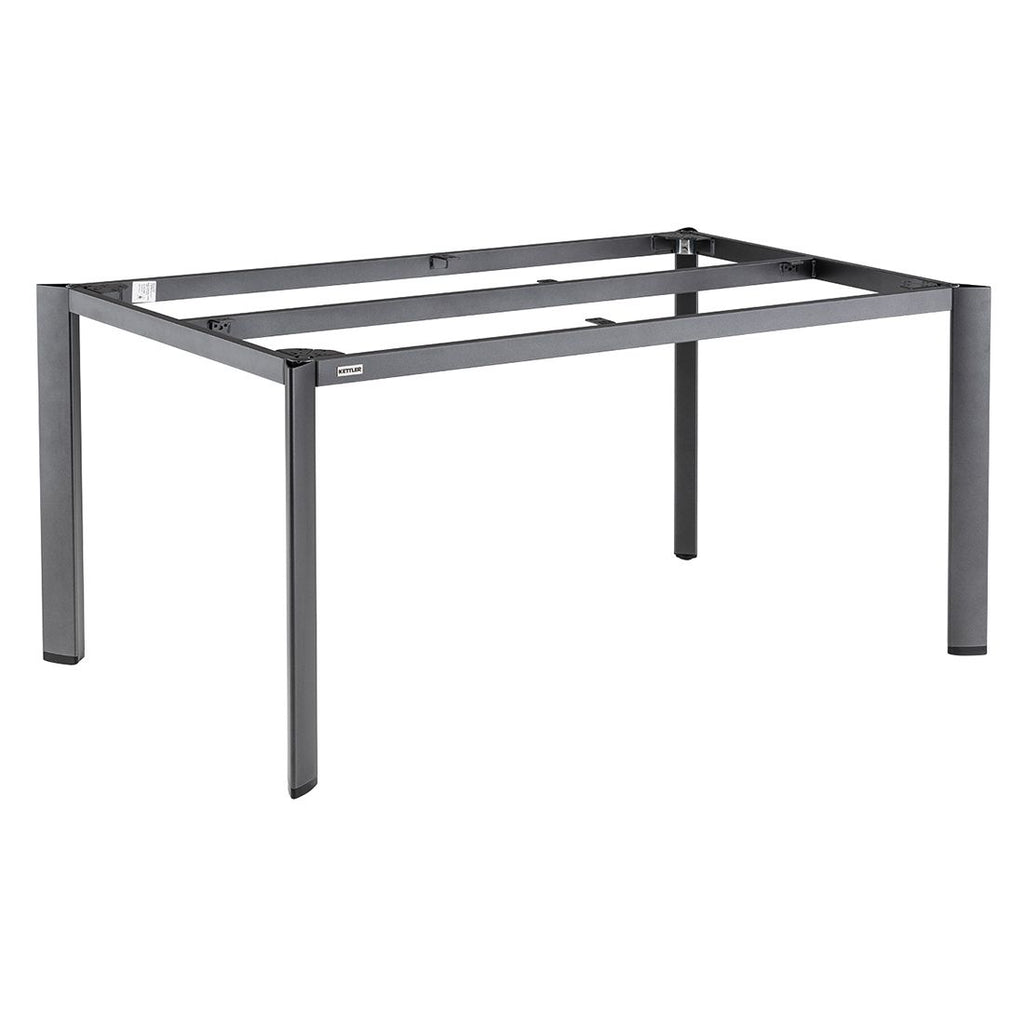 Hagemøbelsett Memphis 4 plasser aluminium montert på terrasse