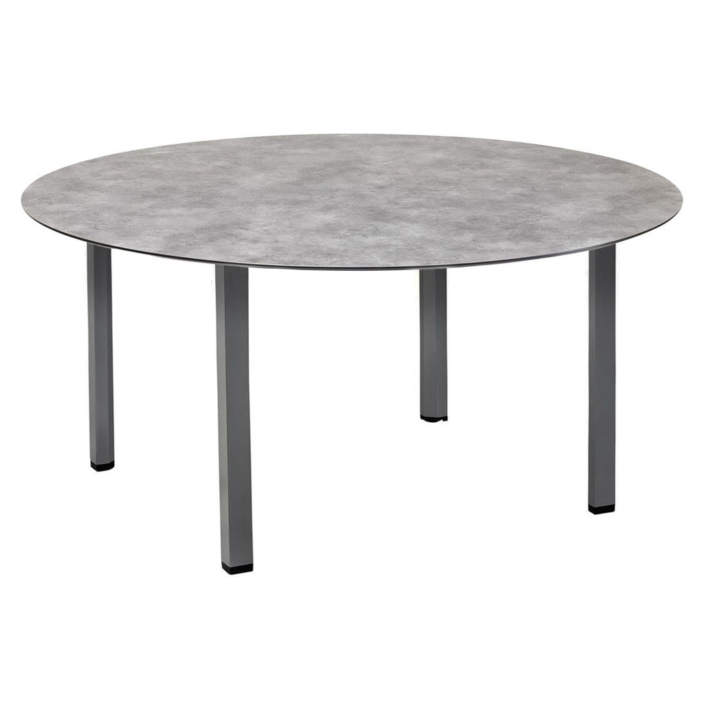 Hagemøbelsett Memphis 4 plasser aluminium montert i hage