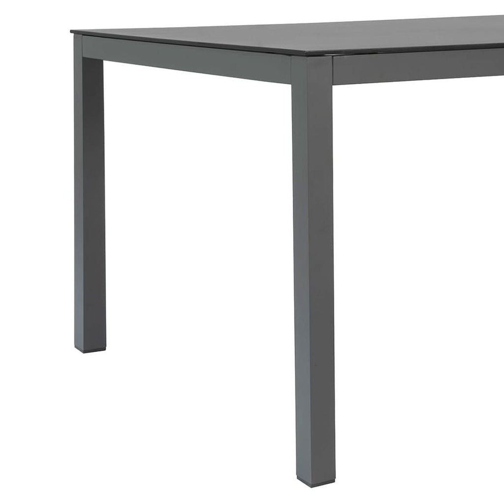 Nærbilde av bordplate i glaskeramikk i Hagemøbelsett New Top 6 plasser aluminium