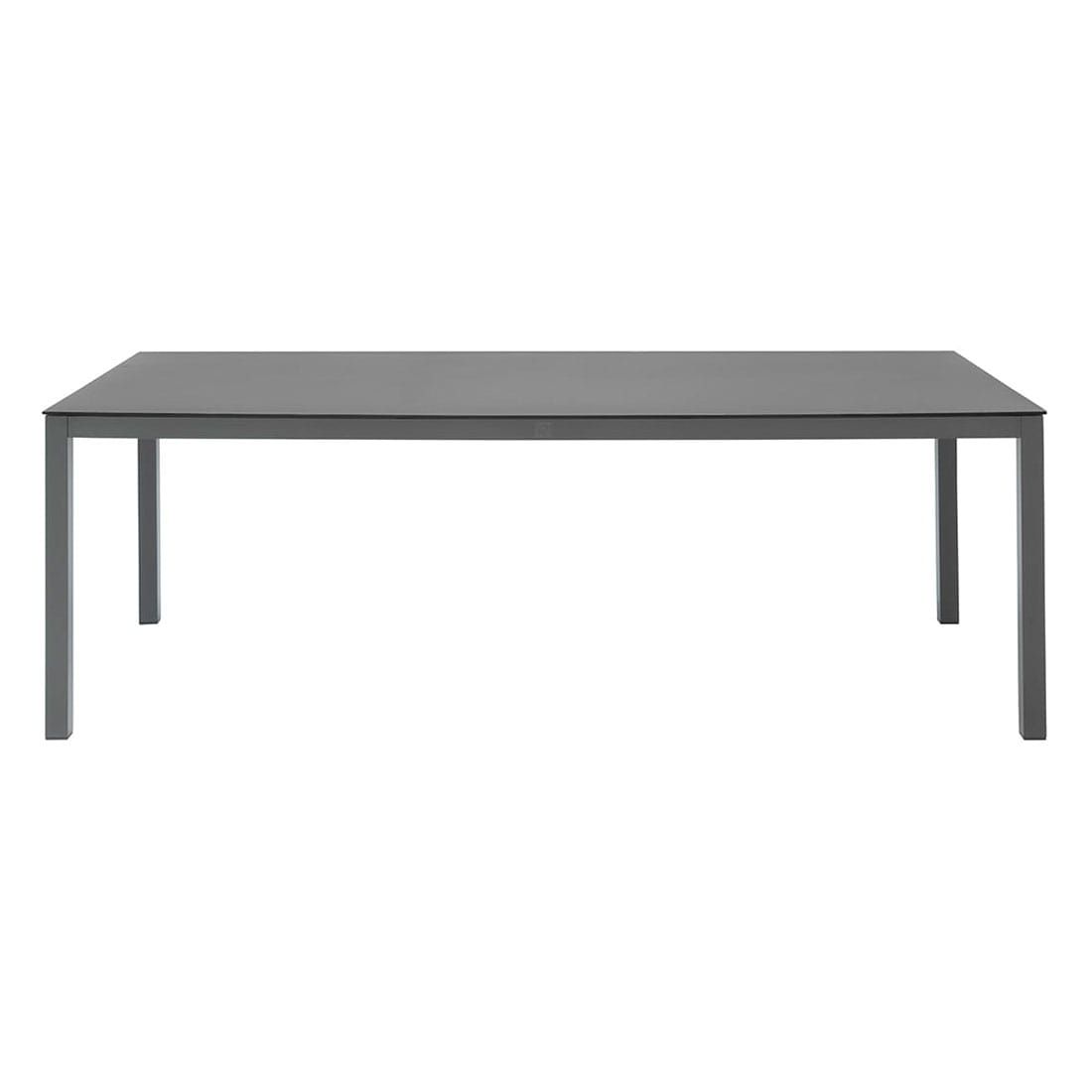Hagemøbelsett New Top 6 plasser aluminium bordplate i glaskeramikk