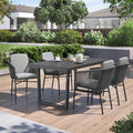 Hagemøbelsett Ohio 4 plasser aluminium keramikk front