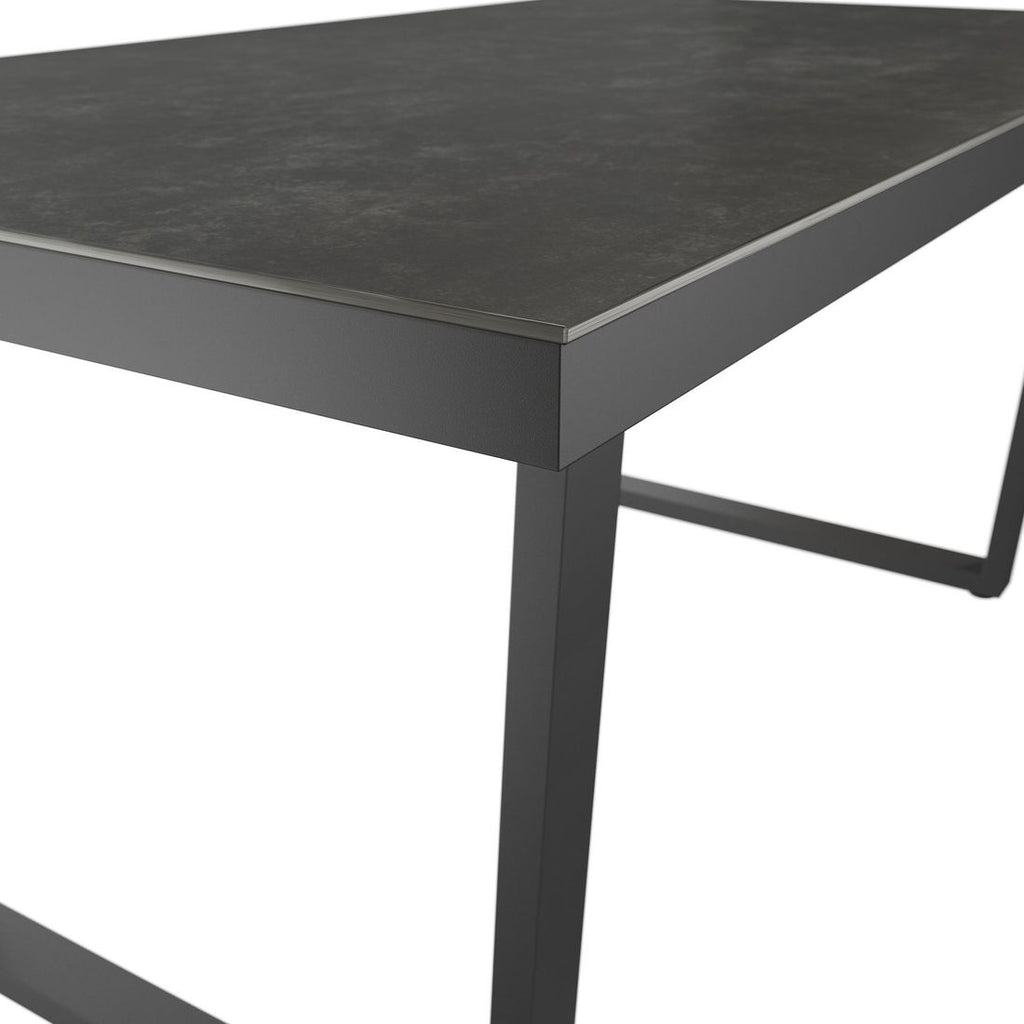 Hagemøbelsett Ohio 4 plasser aluminium keramikk stabler stoler