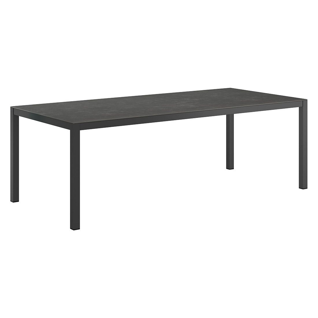Hagemøbelsett Ohio 6 plasser aluminium keramikk 220x100 cm nærbilde bordplate