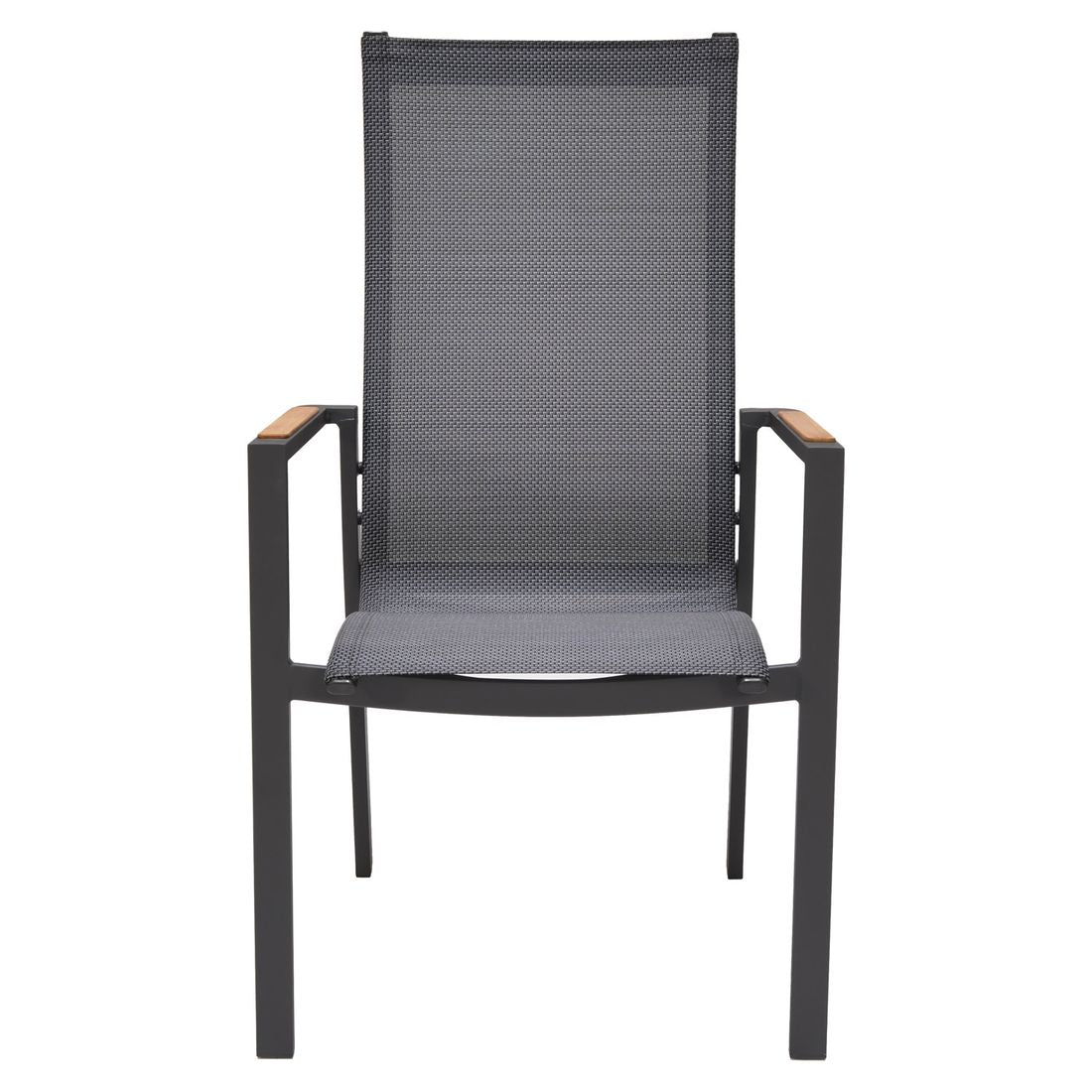 Hagemøbelsett Palau 4 plasser aluminium teak nærbilde bordplate