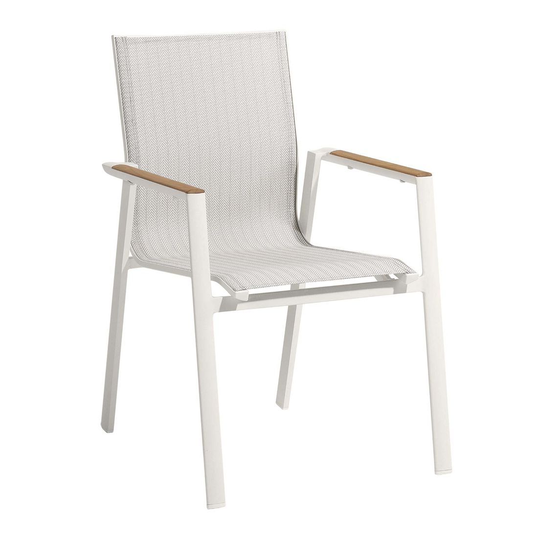 Hagemøbelsett Palermo 6 plasser, aluminium bakside