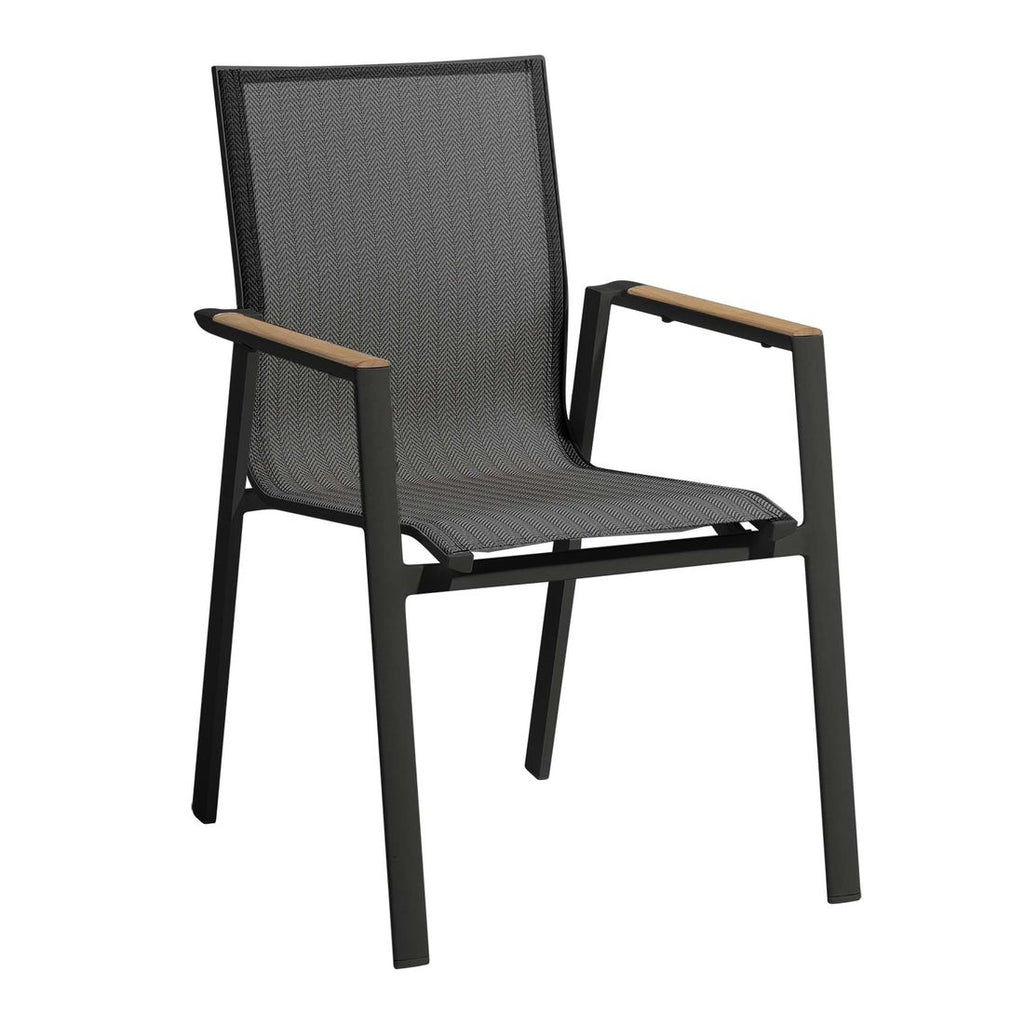 Hagemøbelsett Palermo 6 plasser aluminium/keramikk detalj