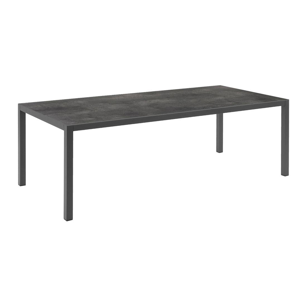 Hagemøbelsett Perth 8-deler aluminium HPL montert i hage