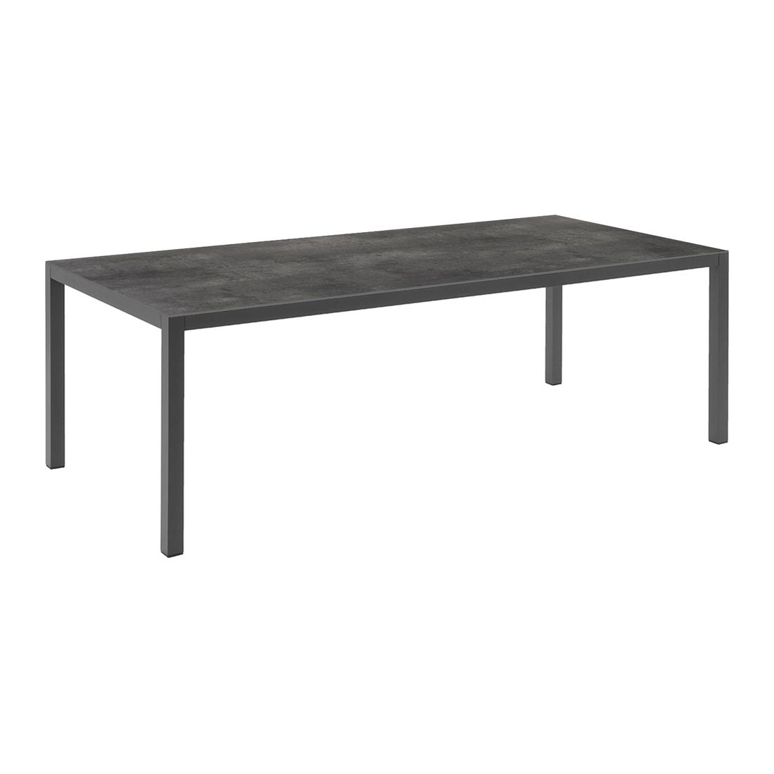 Hagemøbelsett Perth 8-deler aluminium HPL montert i hage